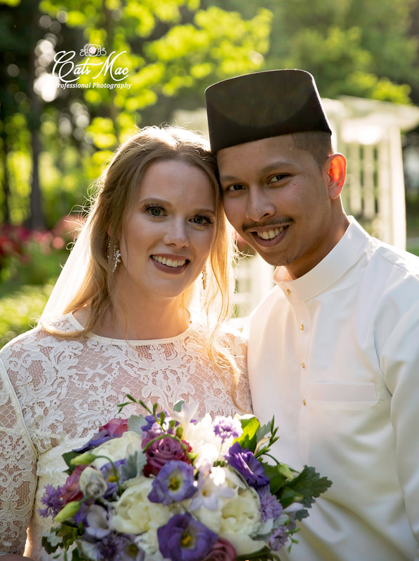 bride and groom muslim wedding