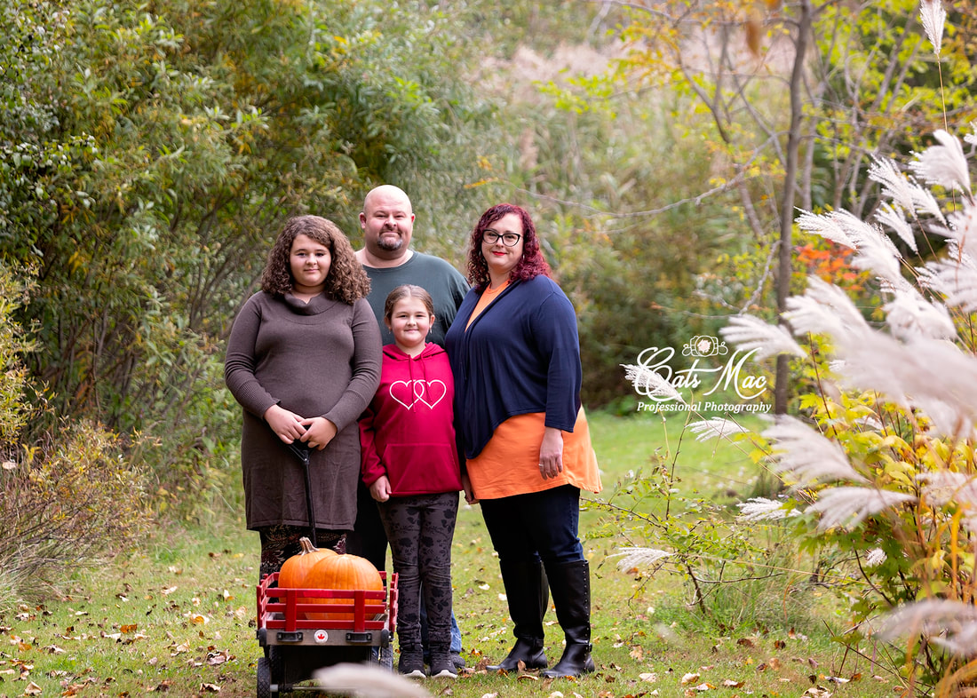 Fall family photo session minis pumpkins