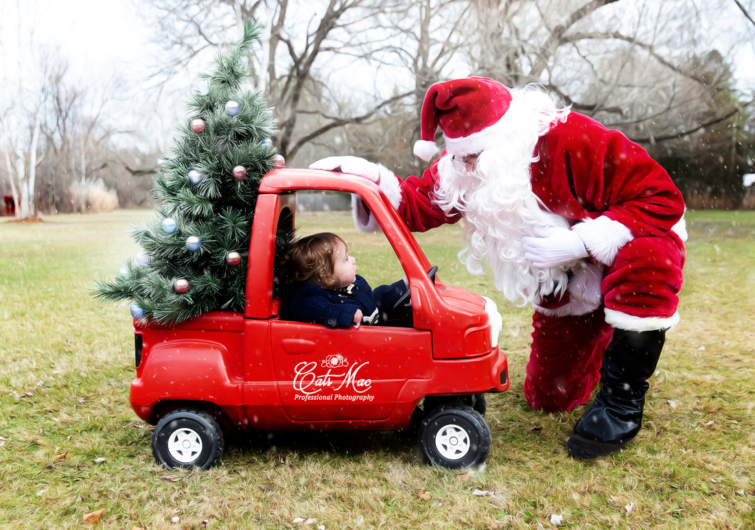 Santa Red Truck little tykes christmas tree 