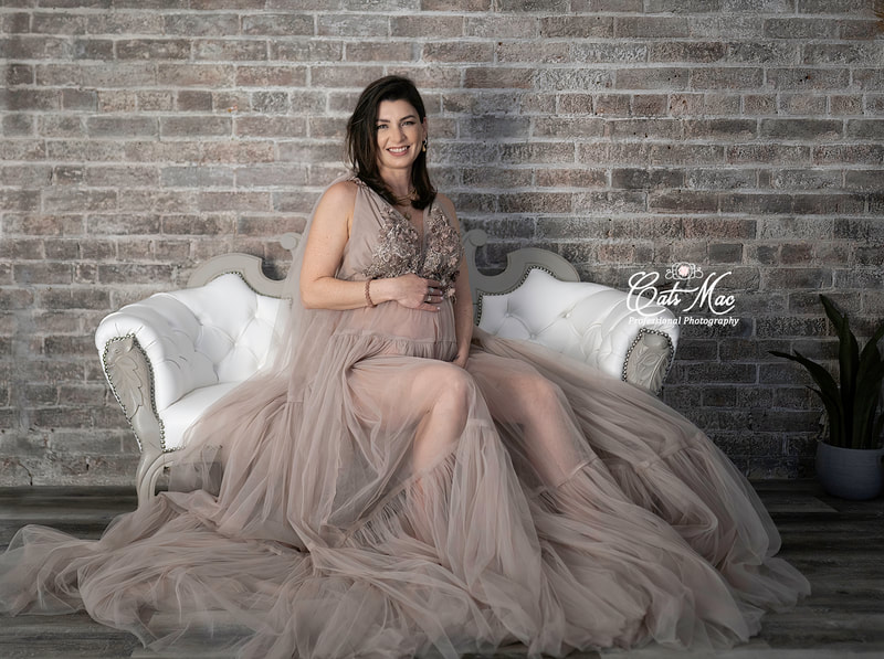 Maternity Photo session shoot gown 