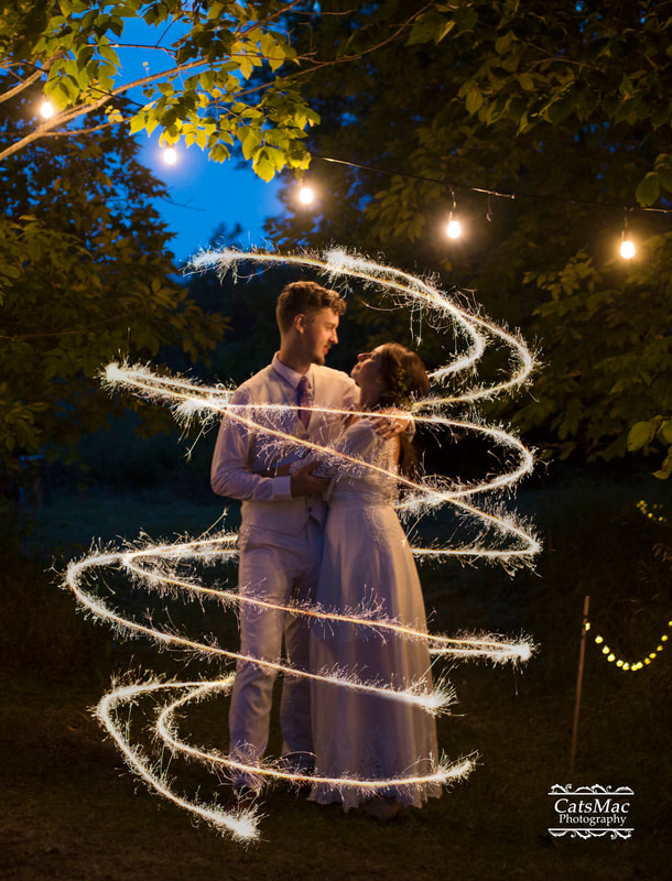 Bride Groom sparklers