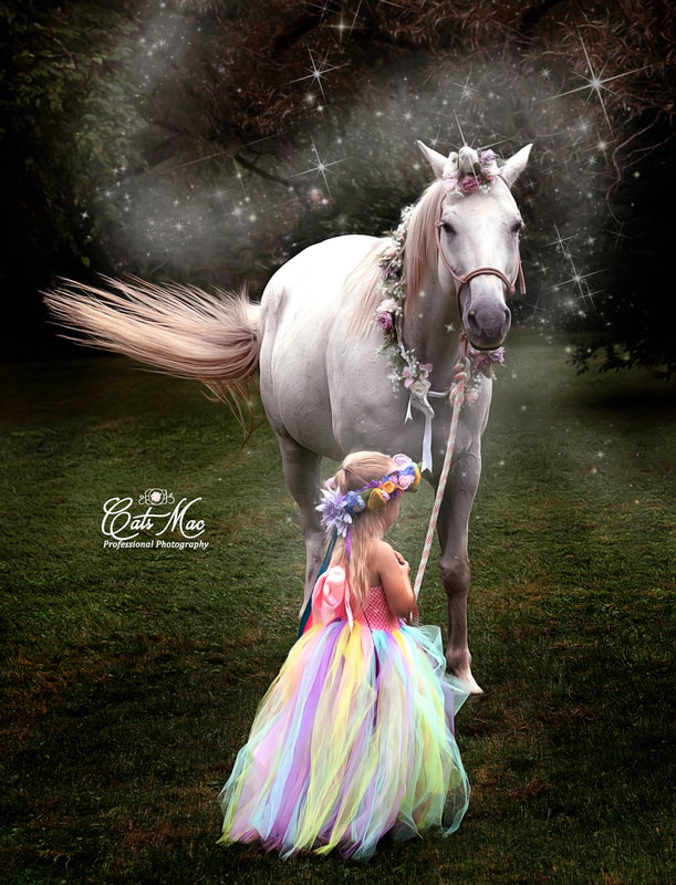 Magical Unicorn Photoshoot little girl