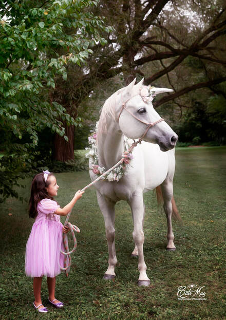 Unicorn photos with kids 