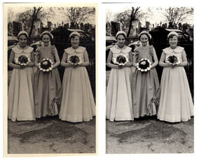 Old Vintage Photograph Photo fix restore restoration 