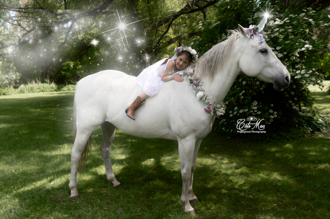 Magical Unicorn Photos Little Girl Princess