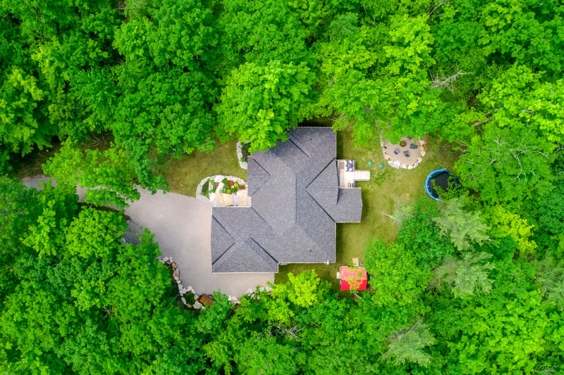Real estate photography aerial view floor plan photo iguide drone video